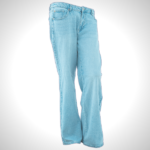 Women's Classic Straight-Leg Light Blue Denim Jeans