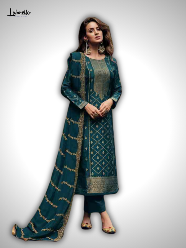 Vivek Fashion Jhalak Vol 4 Partywear Silk Jacquard Salwar Suit-9506