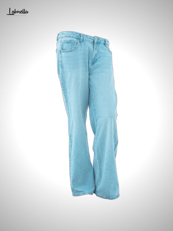 Women's Classic Straight-Leg Light Blue Denim Jeans